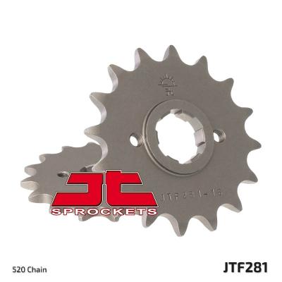 Pignon de sortie de boite JT. acier standard 281 - 520