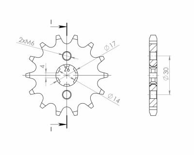 Pignon de sortie de boite SuperProx 14 dents