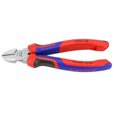 Pince coupante Knipex PRO ROBUSTE 160mm CHROME EPAISSEUR MATERIAU 2 A 4mm POIGNEE ERGONOMIQUE 70 05 160 MADE IN GERMANY