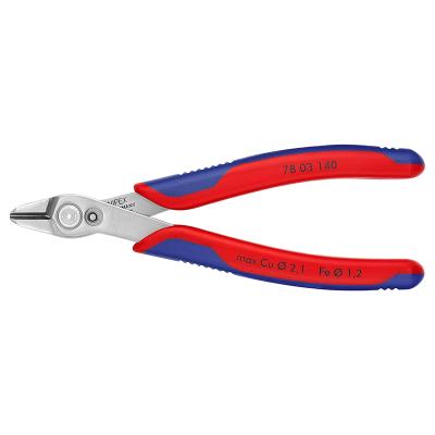 Pince coupante Knipex PRO SUPER KNIPS XL 140mm CHROME ULTRA FINE ELECTRONIQUE MECANIQUE PRECISION POIGNEE ERGONOMIQUE 78 03 140 MADE IN GERMANY