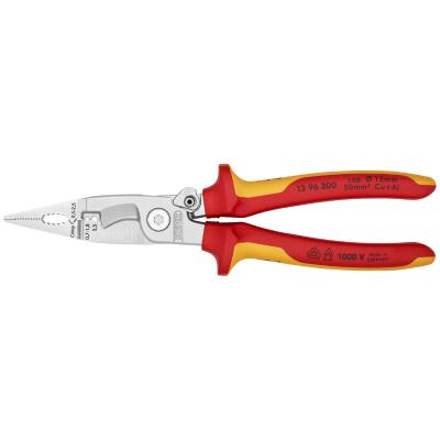 Pince multiprise Knipex MULTIFONCTION PRO COMPACT CHROME INSTALLATION ELECTRIQUE POIGNEE ISOLEE CERTIFIEES VDE 6 FONCTIONS 13 96 200 MADE IN GERMANY