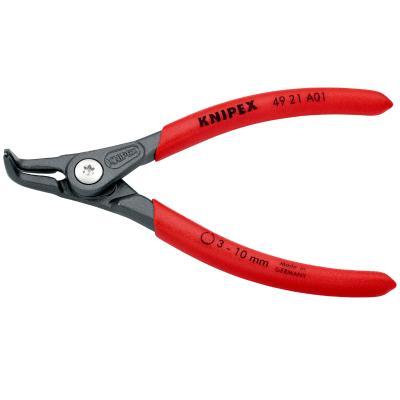 Pince &agrave; circlips Knipex EXTERIEUR PRO 140mm DIAM 3 A 10mm GRIS ANTIROUILLE POINTE 0,9mm COUDEE 49 21 A01 MADE IN GERMANY