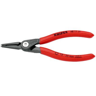 Pince &agrave; circlips Knipex INTERIEUR PRO 140mm DIAM 12 A 25mm GRIS ANTIROUILLE POINTE 1,3mm DROITE 48 11 J1 MADE IN GERMANY