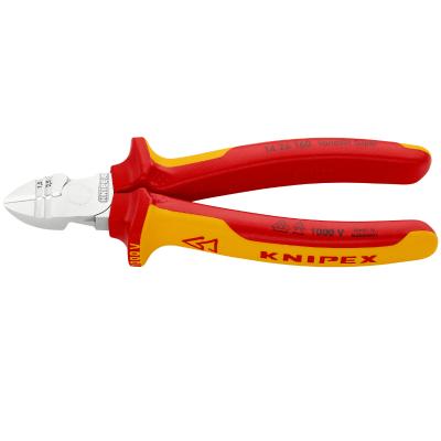 Pince &agrave; denuder Knipex COUPANTE PRO COMPACT 160mm CHROME POIGNEE ISOLEE CERTIFIEES VDE 13 96 200 MADE IN GERMANY