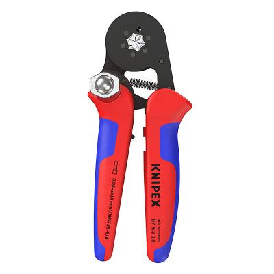 Pince &agrave; sertir Knipex PRO AUTO - AJUSTABLE EMBOUT CABLE 180mm POIGNEE ERGONOMIQUE 97 53 14 MADE IN GERMANY