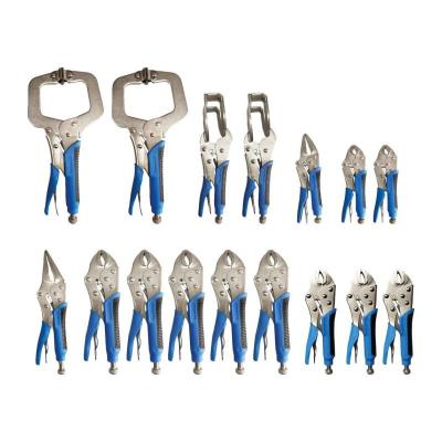 Pince-&eacute;tau Brilliant Tools Pochette de 16 &agrave; verrouillage