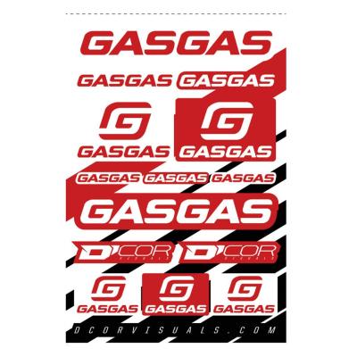 Planche de stickers D'cor Gas Gas