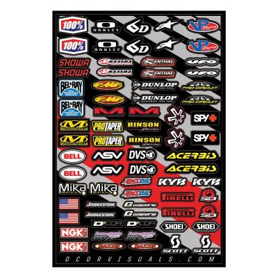 Planche de stickers D'cor MX Logos Cor2