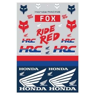 Planche de stickers Fox HONDA TRACK PACK