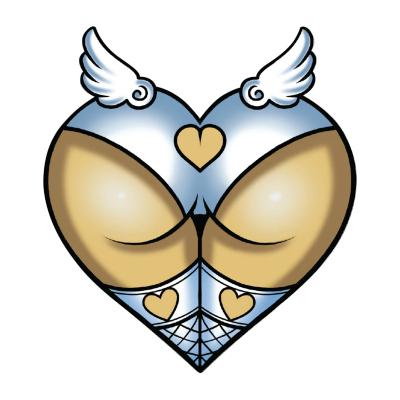 Planche de stickers Lethal Threat MINI ANGEL ASS 60x80mm