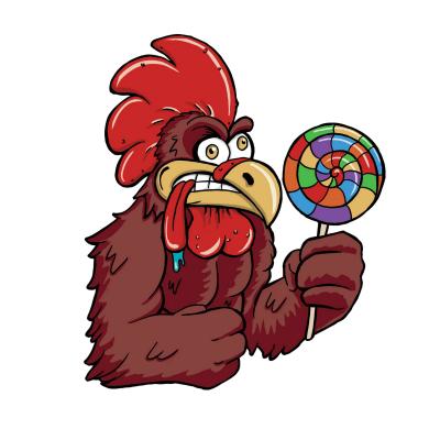 Planche de stickers Lethal Threat MINI COQ SUCKER 60x80mm