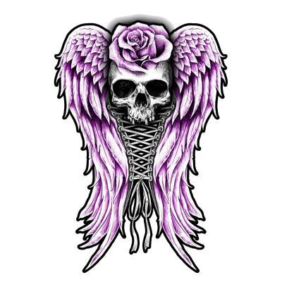 Planche de stickers Lethal Threat MINI CORSET SKULL 60x80mm