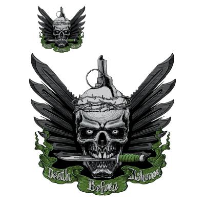 Planche de stickers Lethal Threat MINI DEATH BEFORE DISHONOR 60x80mm