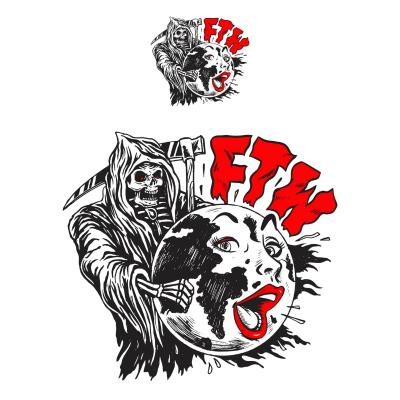 Planche de stickers Lethal Threat MINI FTW REAPER 60x80mm