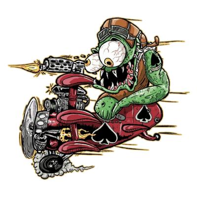 Planche de stickers Lethal Threat MINI RED BARON MONSTER 60x80mm