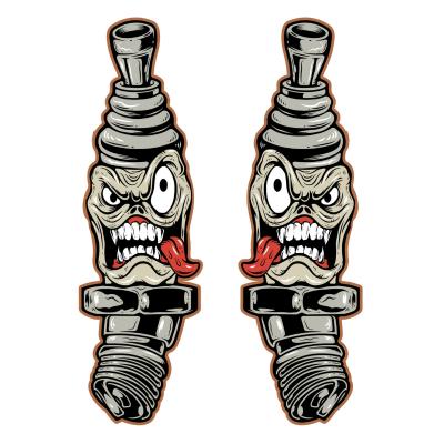 Planche de stickers Lethal Threat MINI SPARKY PLUGS 60x80mm