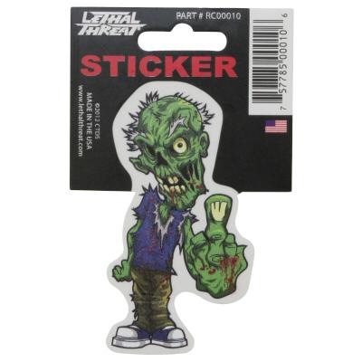 Planche de stickers Lethal Threat MINI VILAIN ZOMBIE DOIGT 60x80mm