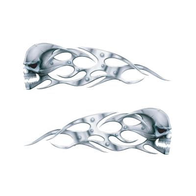 Planche de stickers Lethal Threat TETE MORT CHROME 70x110mm LT55012