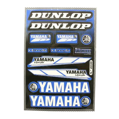 Planche de stickers P2R RACING DUNLOP 1 12 330mmx220mm