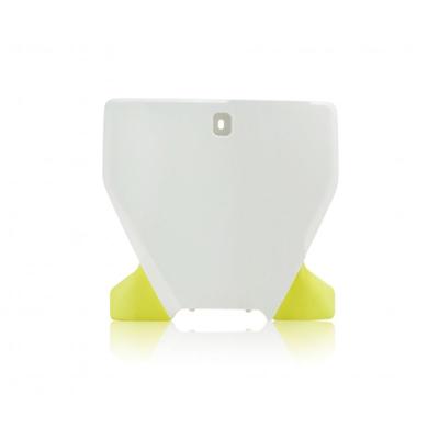 Plaque avant Acerbis BLANC/JAUNE FLUO
