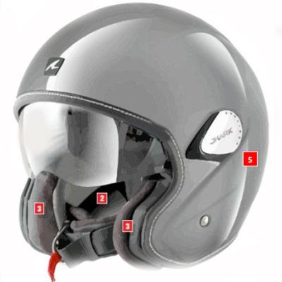 Plaque lat&eacute;rale casque Shark HERITAGE