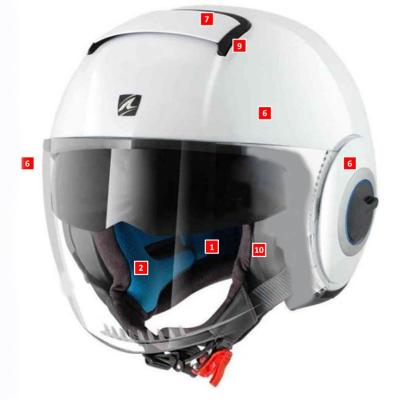 Plaque lat&eacute;rale casque Shark NANO