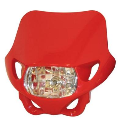 Plaque phare Bihr Enduro rouge 12V/35W
