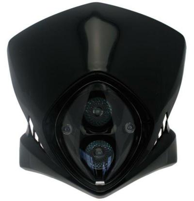 Plaque phare Bihr Viper noir