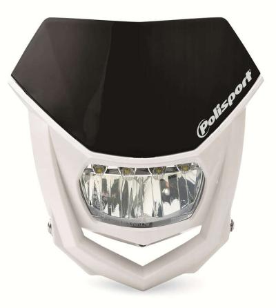 Plaque phare Polisport Halo LED noir/blanc