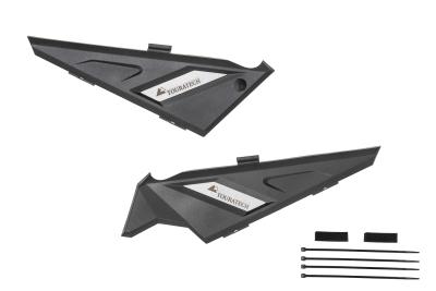 Plaques lat&eacute;rales Touratech avec emplacement pour prise DIN - Noir