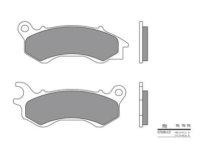 Plaquettes de frein Brembo 07090CC Carbone C&eacute;ramique