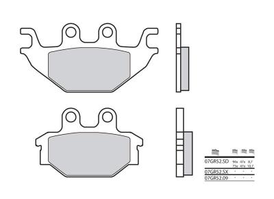 Plaquettes de frein Brembo 07GR5209 Organique
