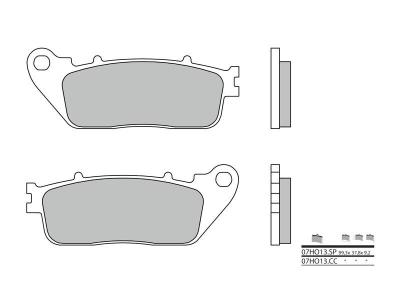 Plaquettes de frein Brembo 07HO13CC Organique