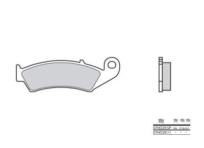 Plaquettes de frein Brembo 07HO29SP M&eacute;tal Fritt&eacute;