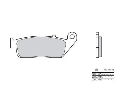 Plaquettes de frein Brembo 07HO3005 Organique