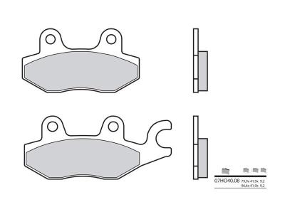 Plaquettes de frein Brembo 07HO4008 Organique