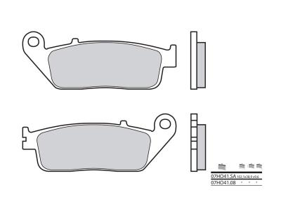 Plaquettes de frein Brembo 07HO41LA M&eacute;tal fritt&eacute; premium