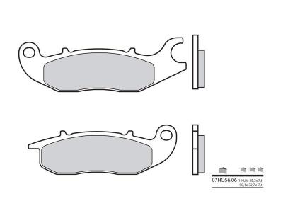 Plaquettes de frein Brembo 07HO5606 Organique