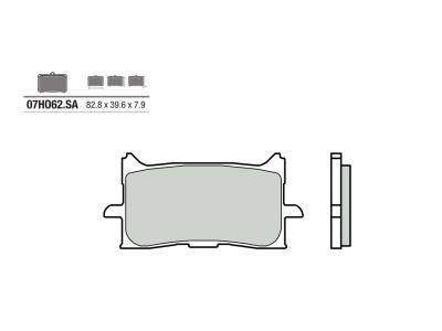 Plaquettes de frein Brembo 07HO62SA M&eacute;tal Fritt&eacute;