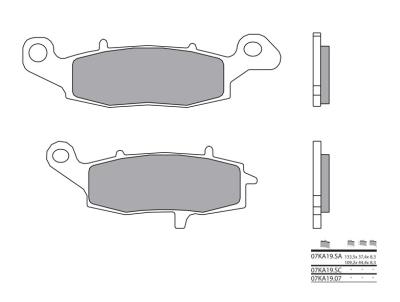 Plaquettes de frein Brembo 07KA19LA M&eacute;tal fritt&eacute; premium