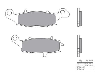 Plaquettes de frein Brembo 07KA19SC M&eacute;tal fritt&eacute;