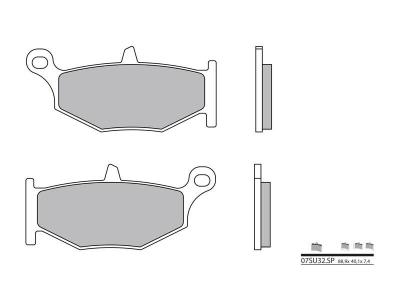 Plaquettes de frein Brembo 07SU32SP M&eacute;tal Fritt&eacute;