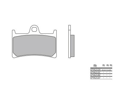 Plaquettes de frein Brembo 07YA23SC M&eacute;tal Fritt&eacute;