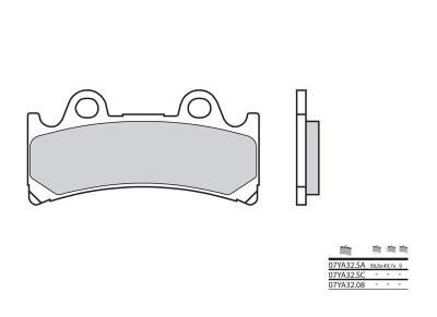Plaquettes de frein Brembo 07YA32SA M&eacute;tal Fritt&eacute;
