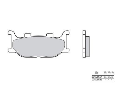Plaquettes de frein Brembo 07YA34SA M&eacute;tal fritt&eacute;