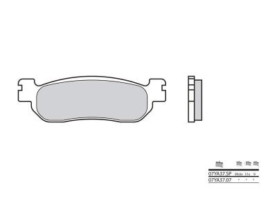 Plaquettes de frein Brembo 07YA37SP M&eacute;tal Fritt&eacute;