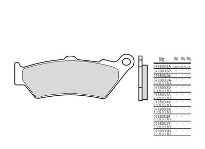 Plaquettes de frein Brembo origine 07BB0390 Organique