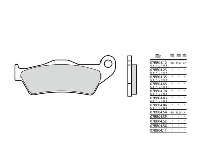 Plaquettes de frein Brembo origine 07BB04CC Carbone C&eacute;ramique