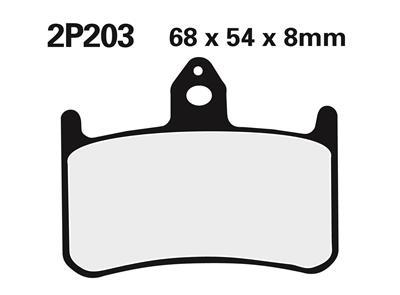 Plaquettes de frein Nissin 2P203NS Semi-M&eacute;tallique