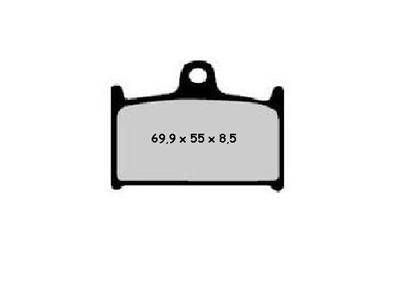 Plaquettes de frein Nissin 2P208NS Semi-M&eacute;tallique